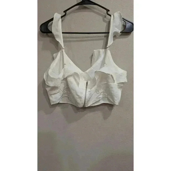 White braletre top size L by Jasper Cornell - Picture 4 of 6